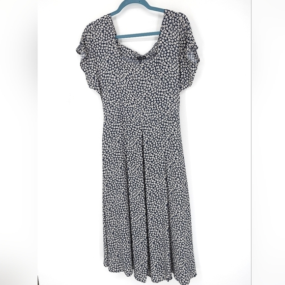 ZARA Floral Midi Dress Cottagecore - Picture 2 of 5